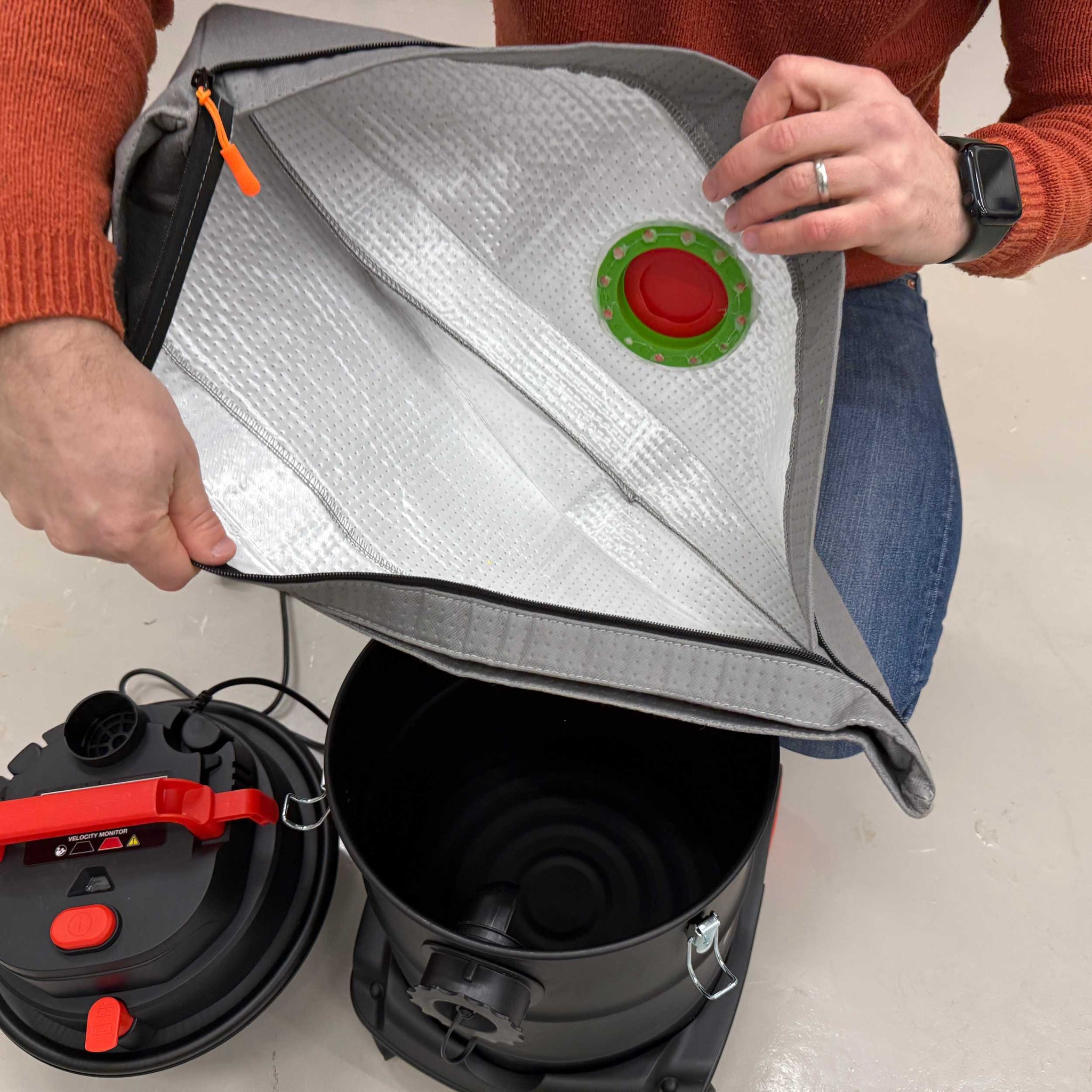 Reusable dust bag for Trend T32 dust extractors