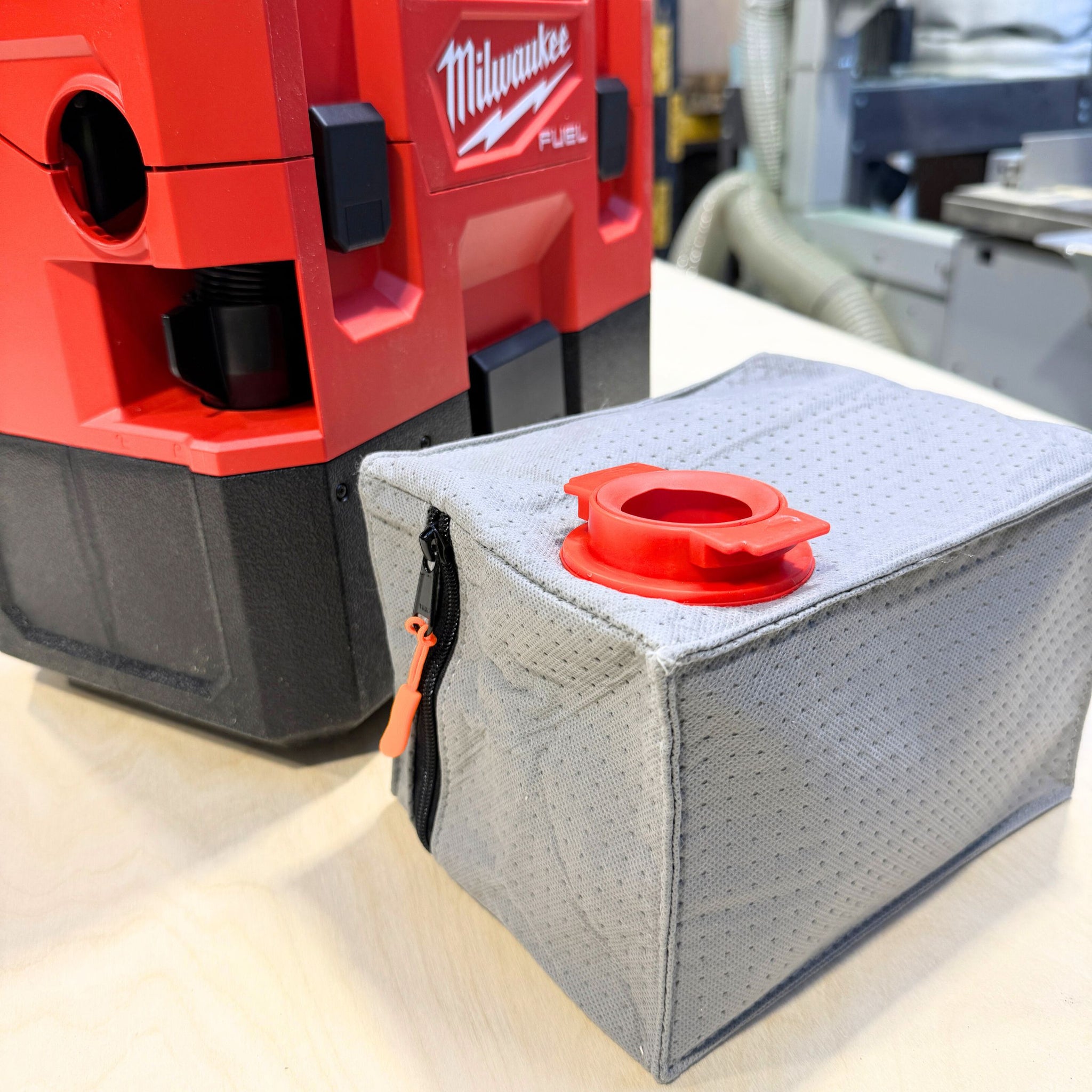 Reusable dust bag for Milwaukee M12 Fuel dust extractors – macamfilter.com