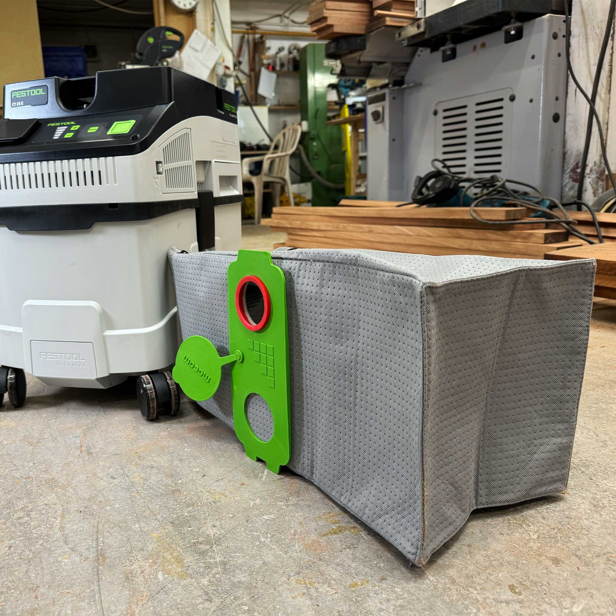 Reusable vacuum bag for Festool CT 25 E dust extractors