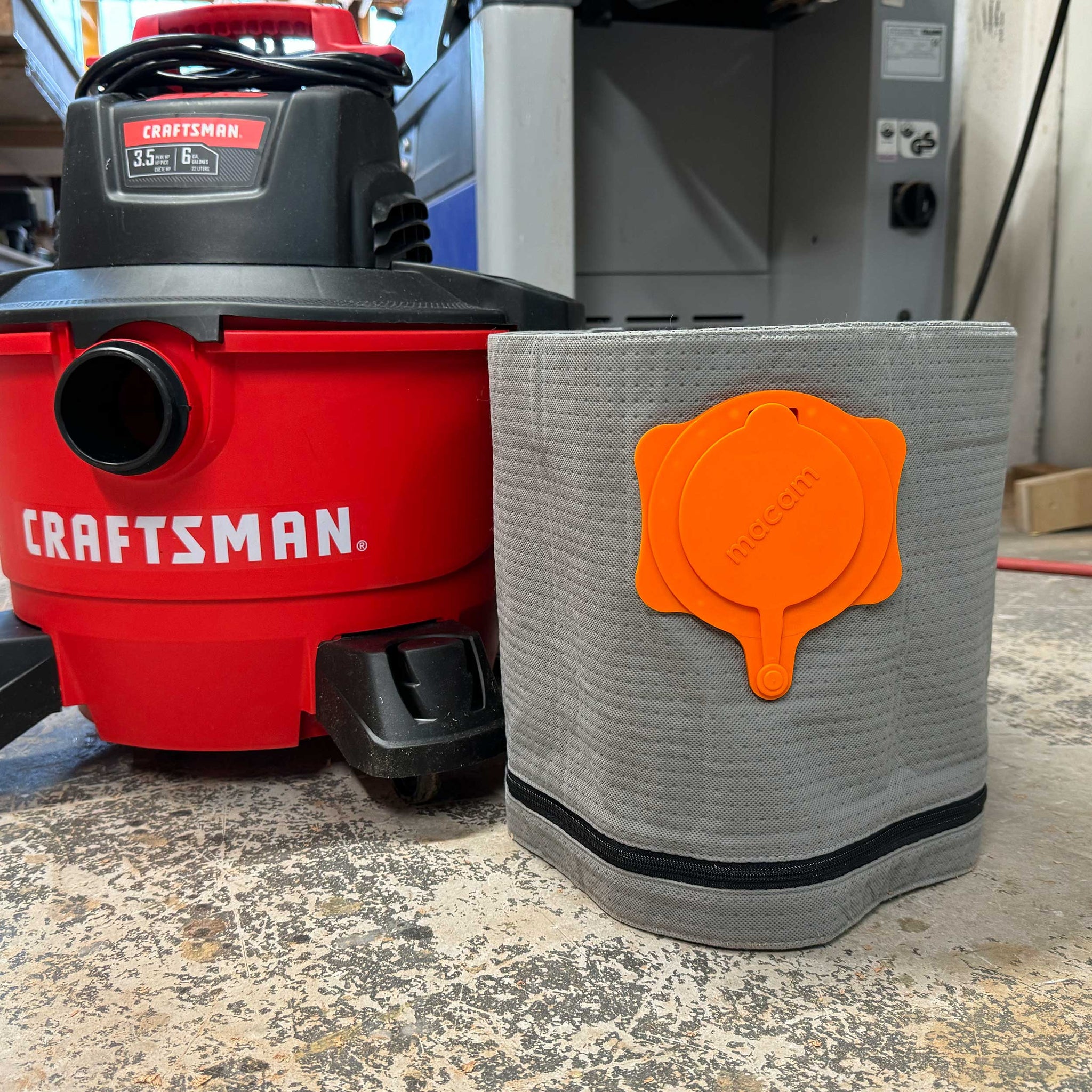 Reusable dust bag for Ridgid and Craftsman 6-9 Gallons vacuums