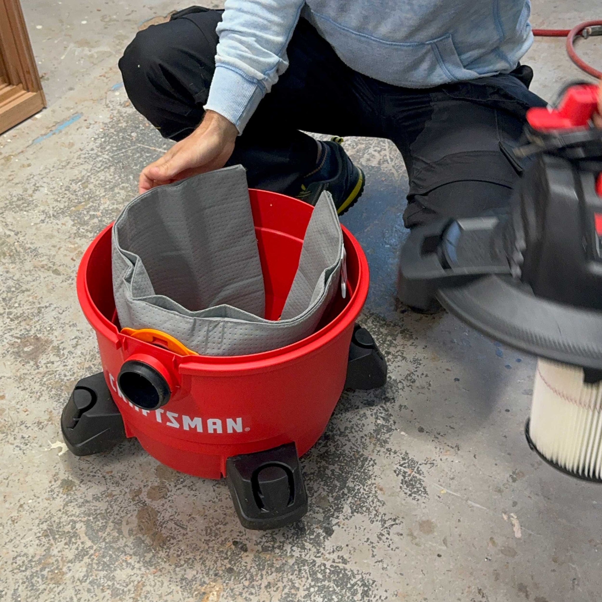 Reusable dust bag for Ridgid and Craftsman 6-9 Gallons vacuums