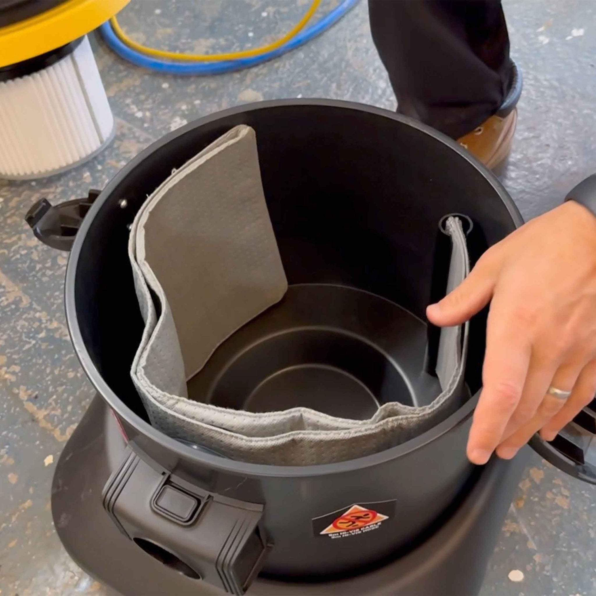 Reusable dust bag for V-Tuf MIDI and MIGHTY dust extractors