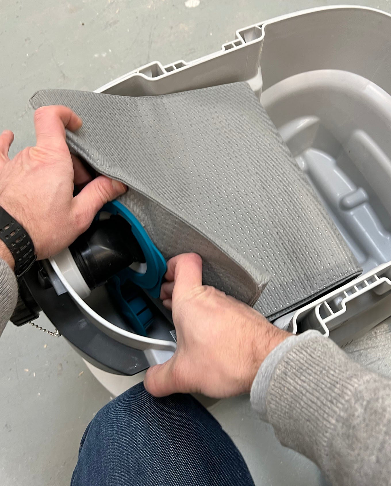 Reusable filter bag for Makita VC-4210 MX