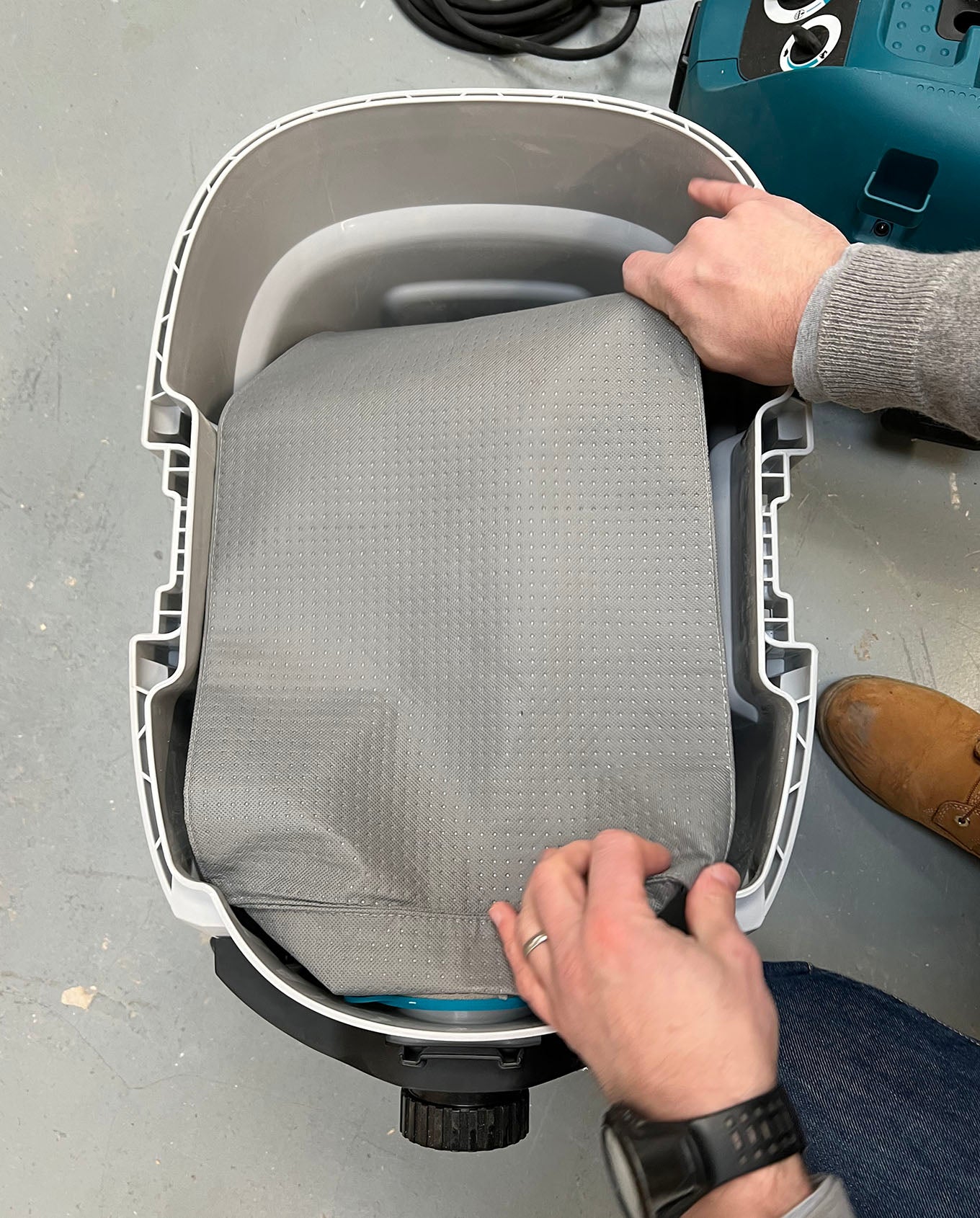 Reusable filter bag for Makita VC-4210 MX